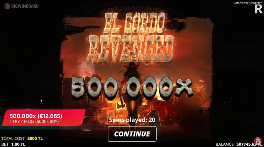 Nolimit City’s Tombstone Slaughter Pays Out Record 500,000x (byBigwinboard.com)